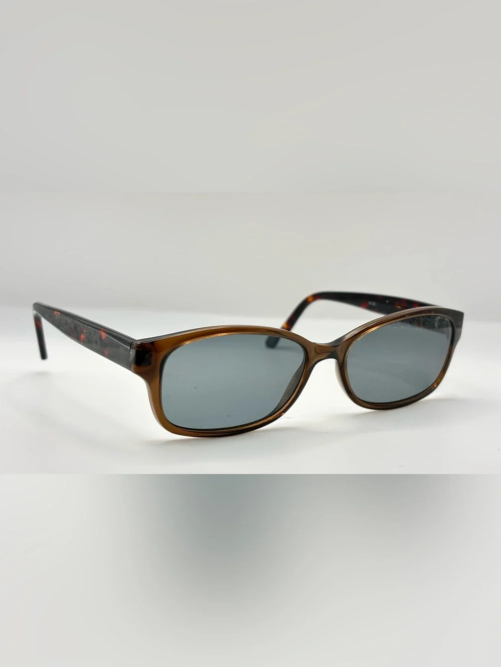 W141 Brown Oval Sunglasses Frames Only